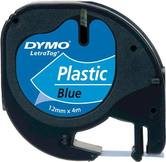 DYMO S0721650 etikečių juostelė Juoda ant mėlynos