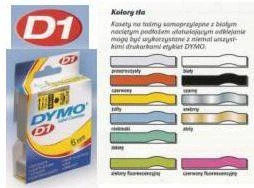 D1 ženklinimo juosta „flex nylon“ 19mm, juoda, balta, juodas tekstas ant baltos juostos, 3,5 m DYMO / 16958