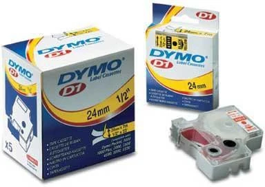 Juostelė DYMO D1 12mm x 7m, vinilinė, juoda ant balto / S0720530 45013