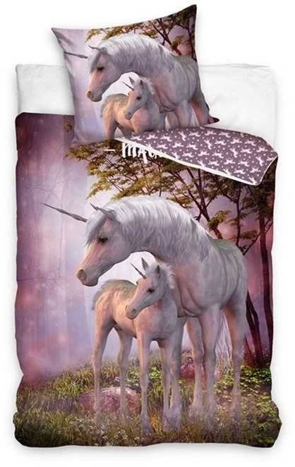 Patalynės komplektas Dymo MCU Vienaragio patalynė 140 x 200, 100 procentų medvilnė