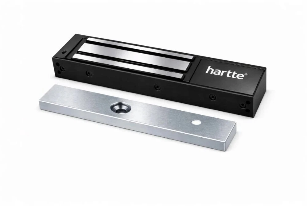 Dymo Bira HARTTE MG280SR-BK 280 kg juoda elektromagnetinė spyna su stebėjimo ir signalizacijos funkcijomis