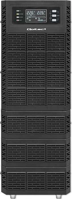 QOLTEC 52283 Nepertraukiamo maitinimo šaltinis UPS / 6kVA / 6000W / Galios koeficientas 1.0 / LCD / EPO / USB / Prisijungęs
