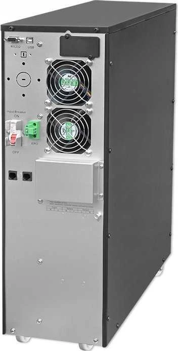 QOLTEC 52283 Nepertraukiamo maitinimo šaltinis UPS / 6kVA / 6000W / Galios koeficientas 1.0 / LCD / EPO / USB / Prisijungęs