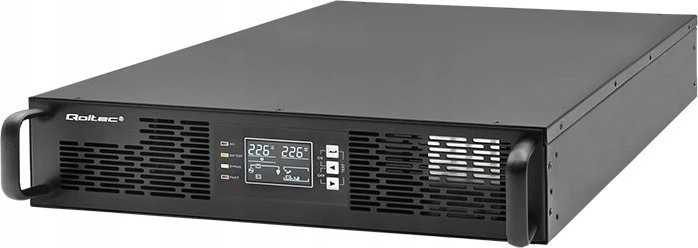 QOLTEC 52286 nepertraukiamo maitinimo UPS, skirtas RACK / 2kVA / 2000W / Galios koeficientas 1,0 / LCD / EPO / USB / On line