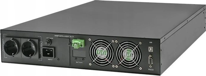 QOLTEC 52286 nepertraukiamo maitinimo UPS, skirtas RACK / 2kVA / 2000W / Galios koeficientas 1,0 / LCD / EPO / USB / On line