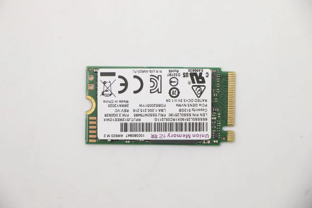 Dysk Lenovo 512G,M.2,2242,PCIe3x4,UM,STD