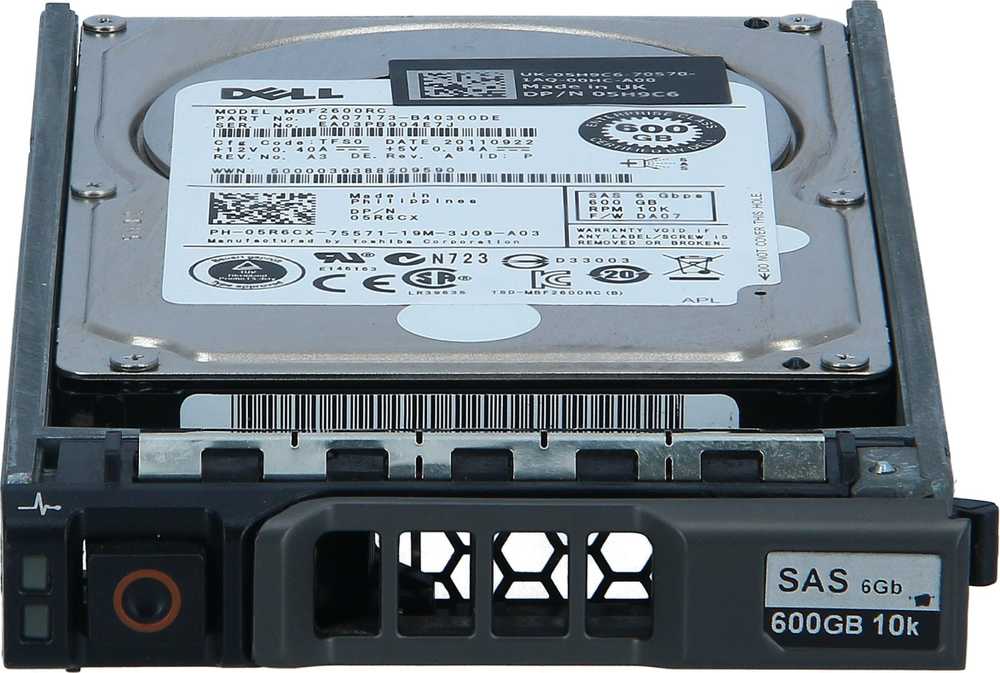 Dysk serwerowy Dell 600GB 2.5'' SAS-2 (6Gb/s) (5R6CX)