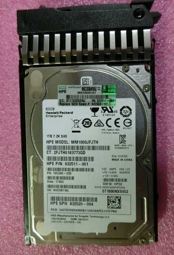 Hewlett Packard (HP) HP serverio diskas 1TB 12G SAS MDL 7.2K SFF