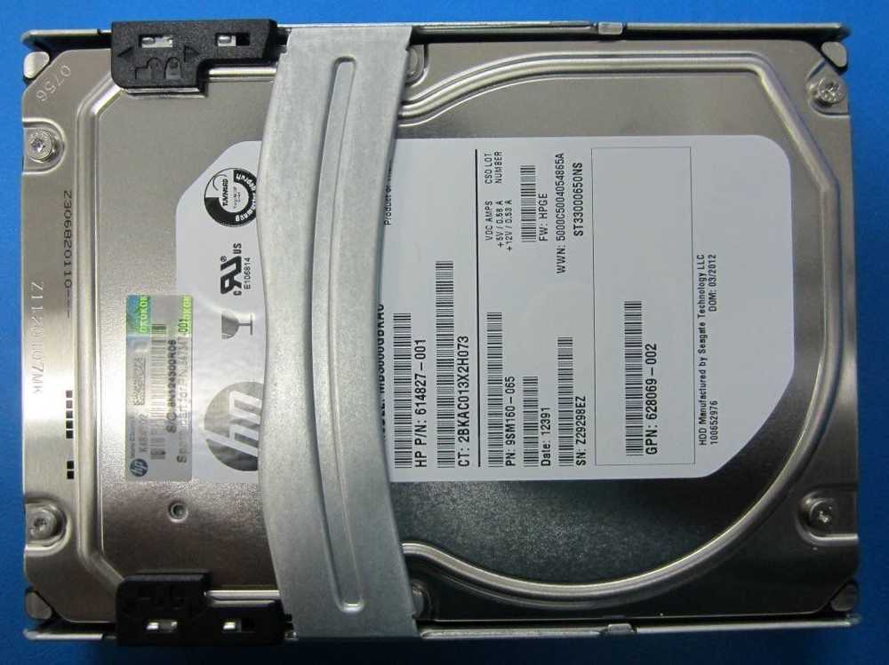 HP serverio diskas 1TB 3,5" SAS-1 (3Gb/s) (653947-001)