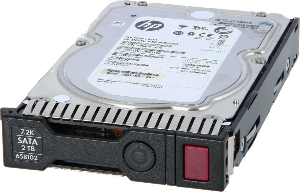 Serveris Hewlett Packard (HP) HP 2 TB 3,5 colio SATA III (6 Gb/s) serverio diskas (658079B21)