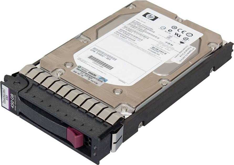 Hewlett Packard (HP) HP 450 GB 3,5 colio SAS-1 (3 Gb/s) serverio diskas (454274-001)