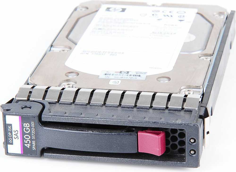 Hewlett Packard (HP) HP 450 GB 3,5 colio SAS-2 (6 Gb/s) serverio diskas (517352-001)