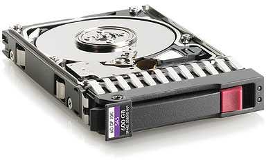 Hewlett Packard (HP) HP 600 GB 2,5 colio SAS-1 (3 Gb/s) serverio diskas (730702-001)