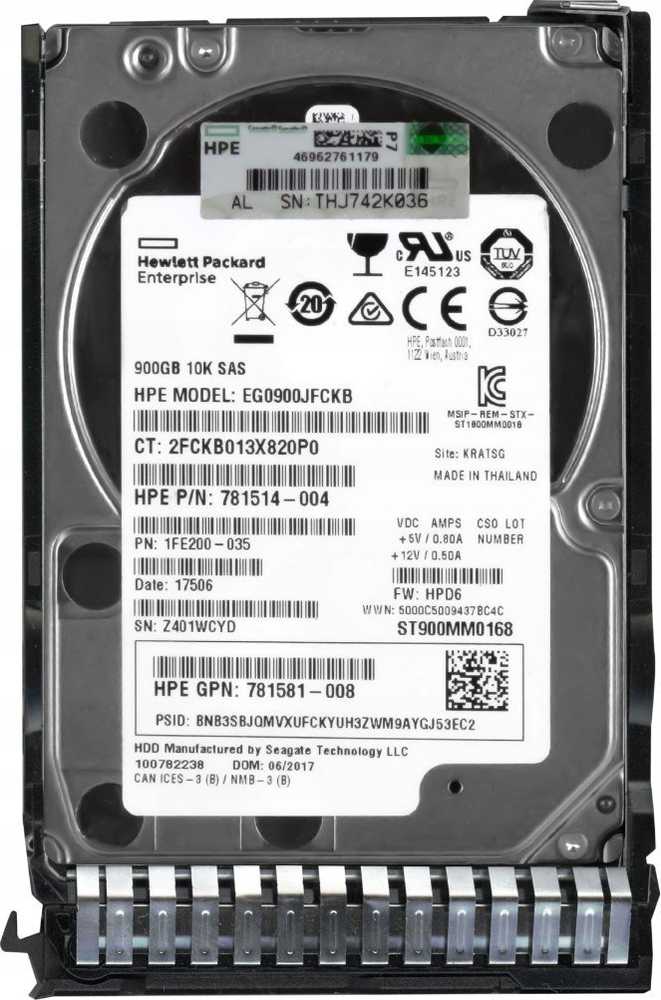 Dysk serwerowy HP 900GB 2.5'' SAS-3 (12Gb/s) (873371-001)