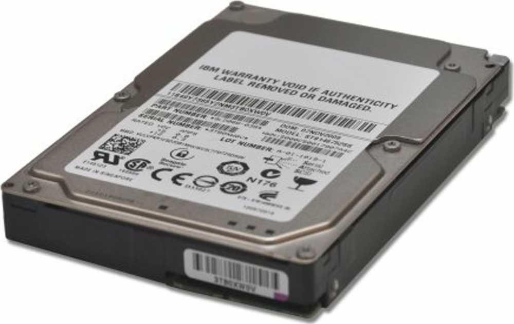 IBM 1,2 TB 2,5 colio SAS-2 (6 Gb/s) serverio diskas (00AD075)