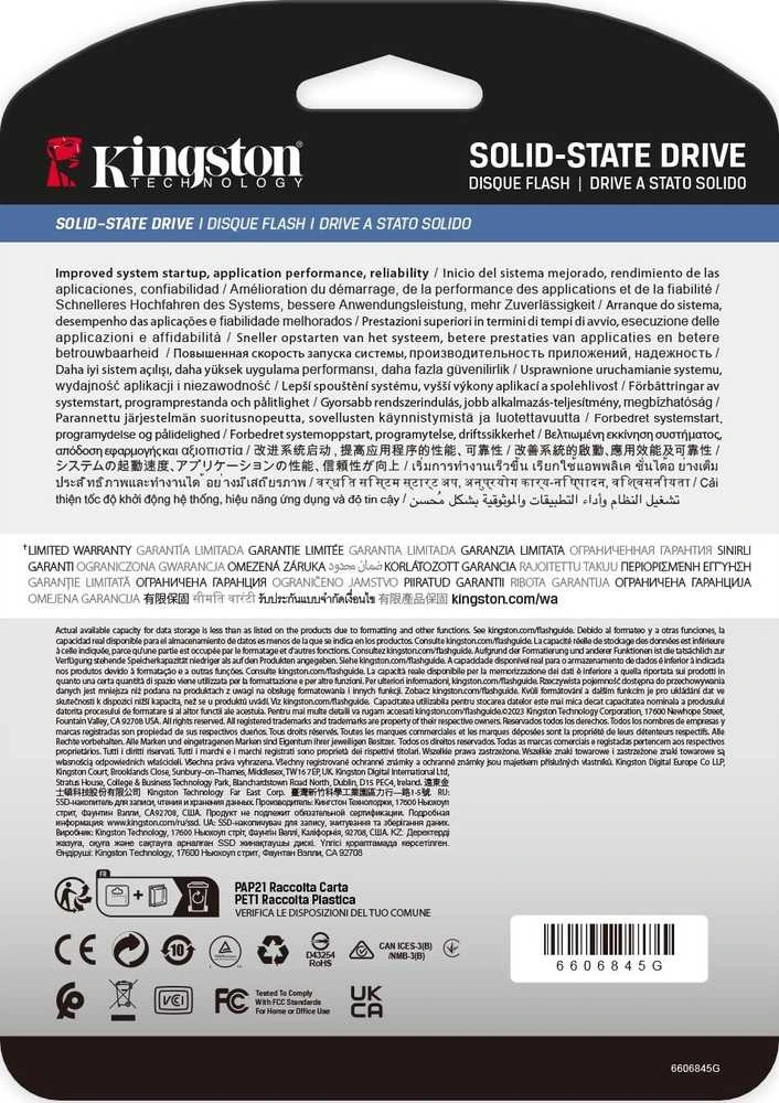 „Kingston Technology“ 7,68 TB DC3000ME U.2 PCIe 5.0 NVMe TCG Opal Enterprise SSD diskas