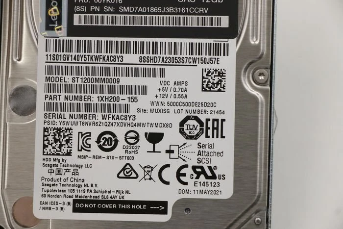 Dysk serwerowy Lenovo ThinkSystem 1.2TB 2.5'' 10K SAS Hot Swap (00YK016)