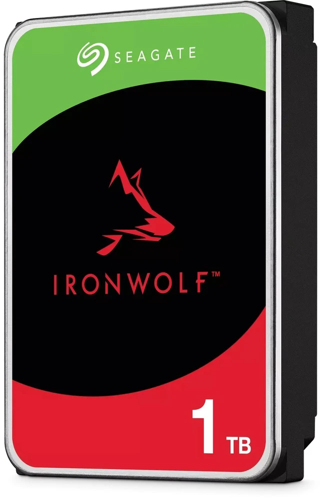 Dysk serwerowy Seagate IronWolf 1TB 3.5'' SATA III (6 Gb/s) (IRONWOLF 1TB NAS 3.5IN 6GB/S)