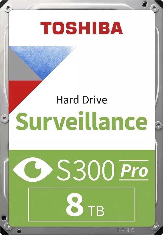 TOSHIBA BULK S300 Pro stebėjimo sistemos kietasis diskas, 8 TB, 3,5 colio, SATA, 7200 aps./min.