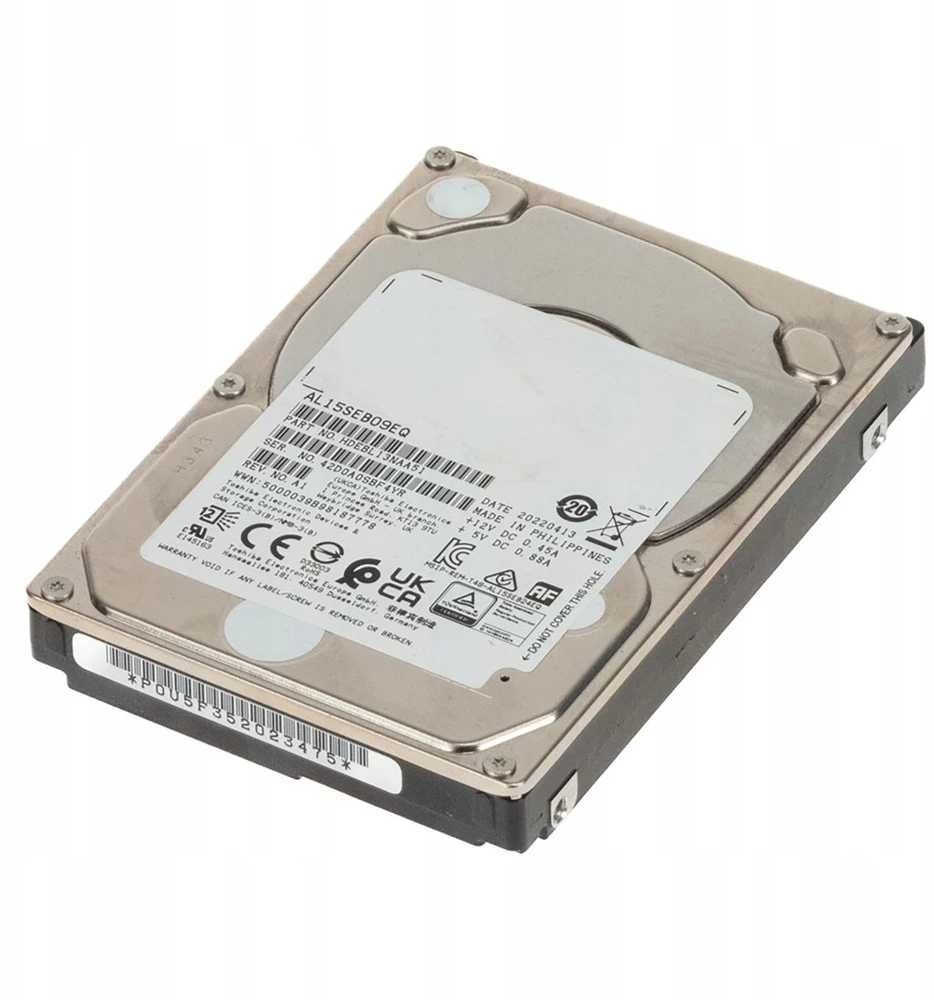 Serverio diskas Toshiba kietasis diskas 900 GB 10500 RPM 128 MB 2,5'' SAS (AL15SEB09EQ)