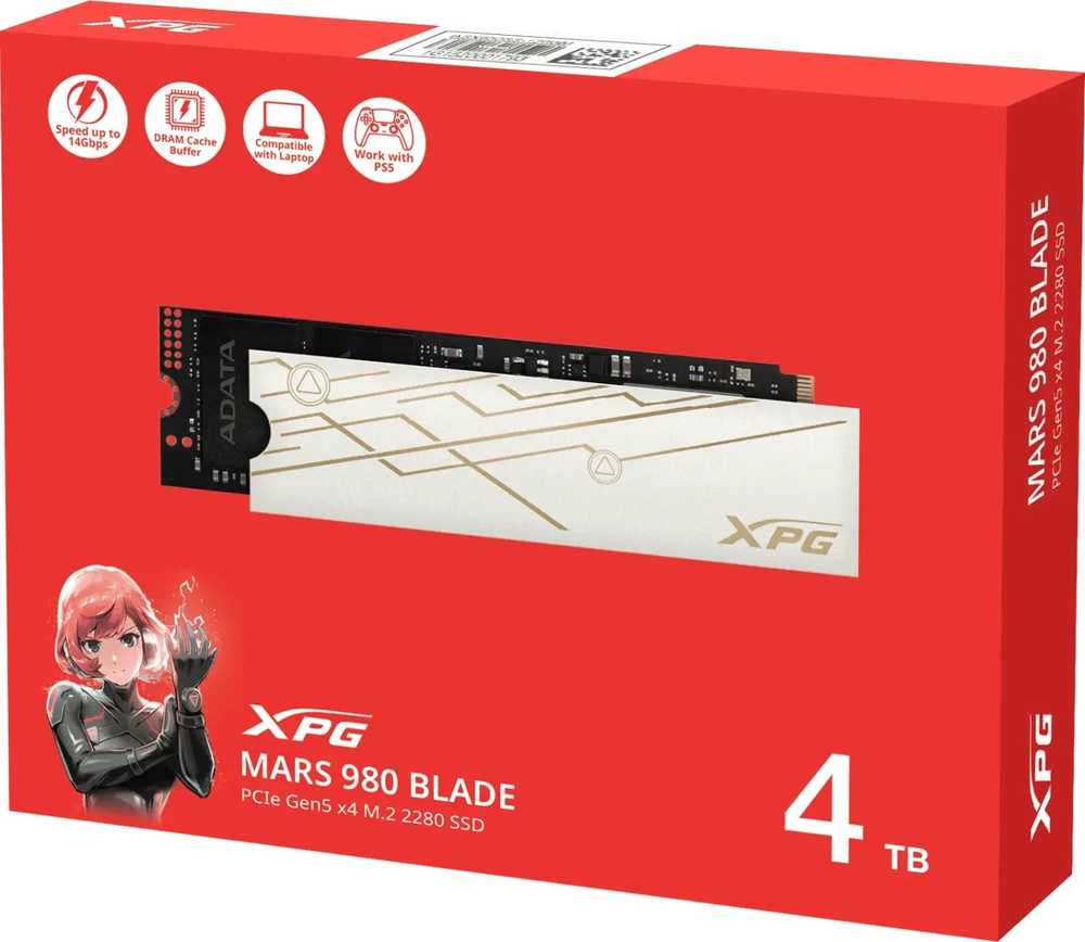 Adata XPG Mars 980 Blade M.2 NVMe PCIe5x4 4TB