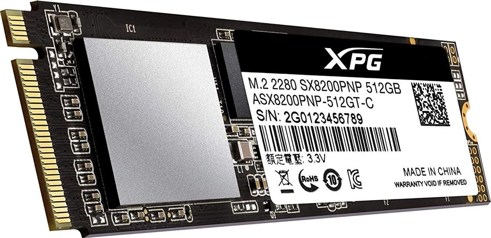 Kietasis vidinis diskas Adata XPG SX8200 PRO M.2 NVMe PCIe 512GB