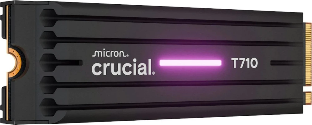 „Crucial T710 M.2 PCI-e 5.0 NVMe 1TB“ radiatorius