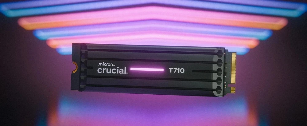 „Crucial T710 M.2 PCI-e 5.0 NVMe 1TB“ radiatorius