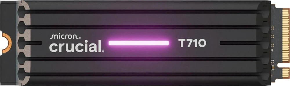 „Crucial T710 M.2 PCI-e 5.0 NVMe 1TB“ radiatorius