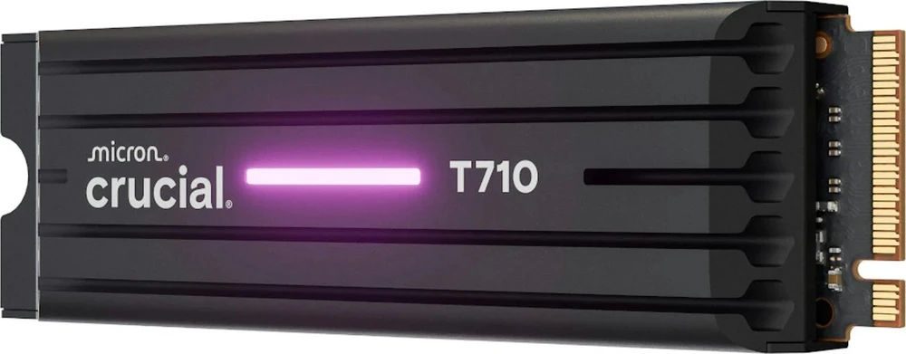 „Crucial T710 M.2 PCI-e 5.0 NVMe 1TB“ radiatorius