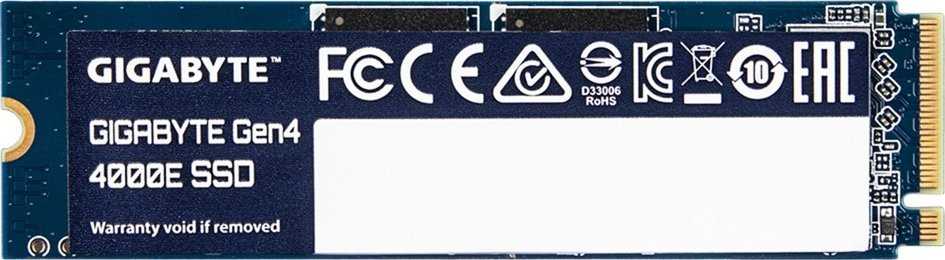 Gigabyte SSD | G440E500G | 500 GB | Solid-state drive sąsaja PCI Express 4.0x4, NVMe 1.4 | Skaitymo greitis 3600 MB/s | Rašymo greitis 3000 MB/s