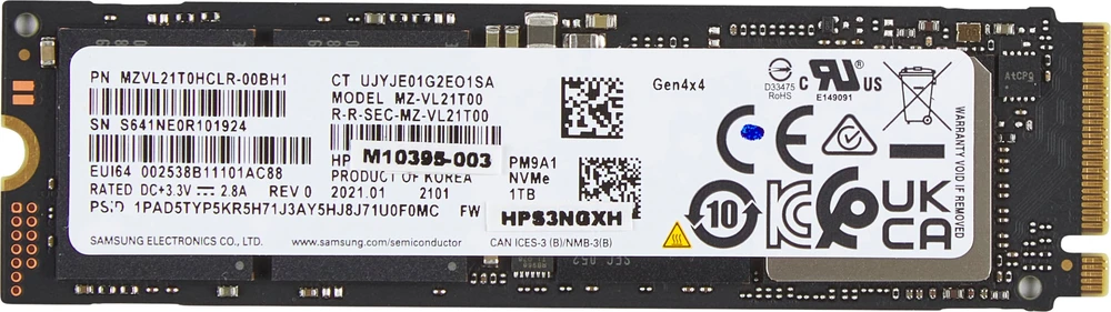 Dysk SSD HP 1TB PCIe-4x4 NVMe (AL0M9AA)