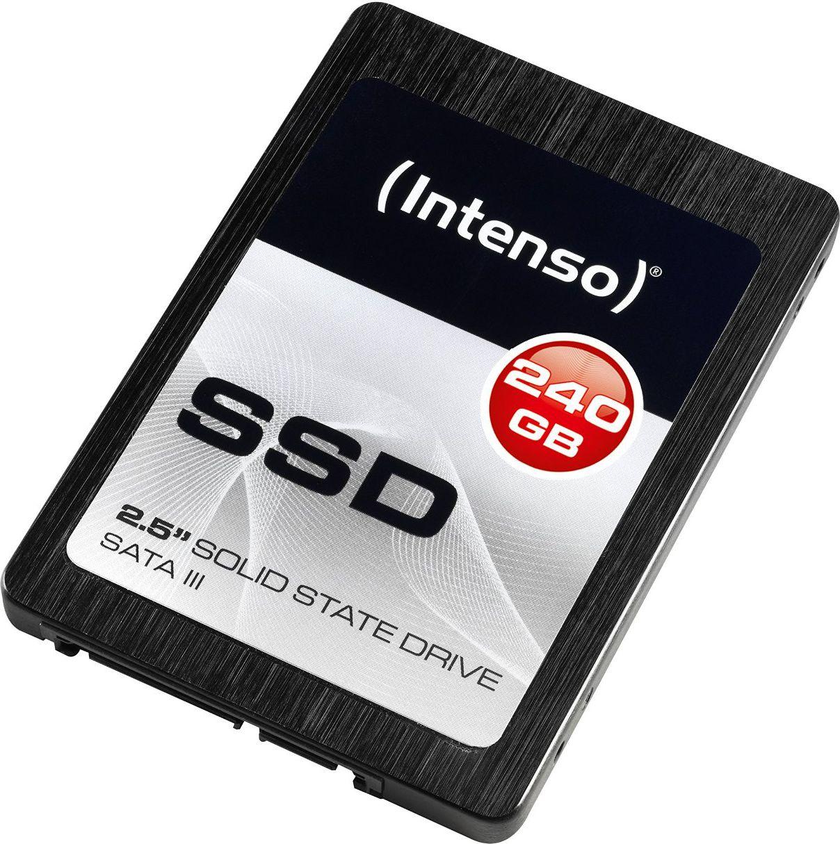 SSD Intenso 240GB SATA3 High 2,5'', 520/500MBs, Atsparus smūgiams, Mažos galios