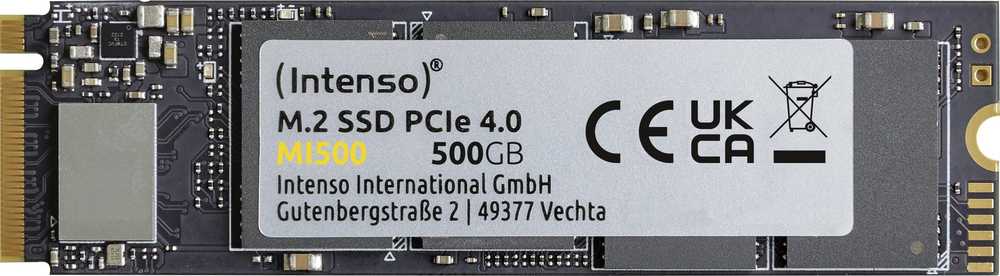M.2 500GB Intenso MI500 NVMe PCIe 4.0 x 4