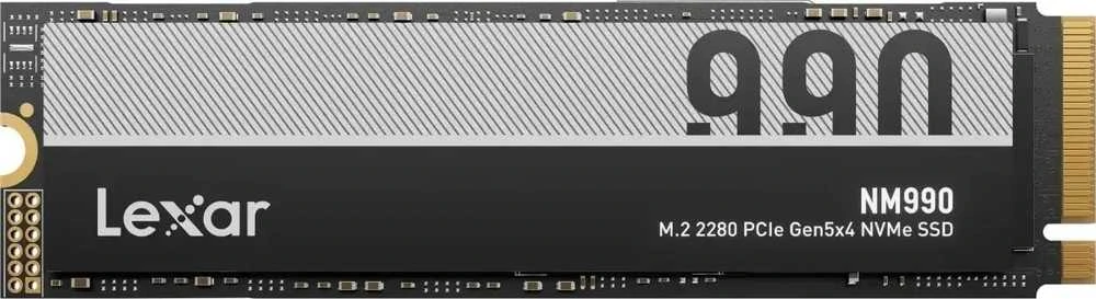 Lexar SSD | NM990 | 1000 GB | SSD form factor M.2 2280 | Solid-state drive sąsaja NVMe | Skaitymo greitis 14000 MB/s | Rašymo greitis 7500 MB/s