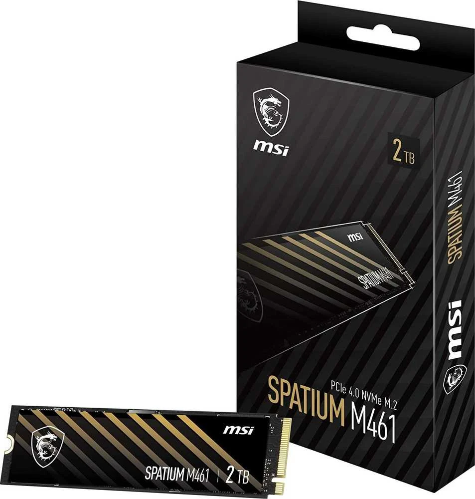 SSD kietasis diskas MSI SPATIUM M461, 2 TB PCIe Gen4x4 M.2 2280