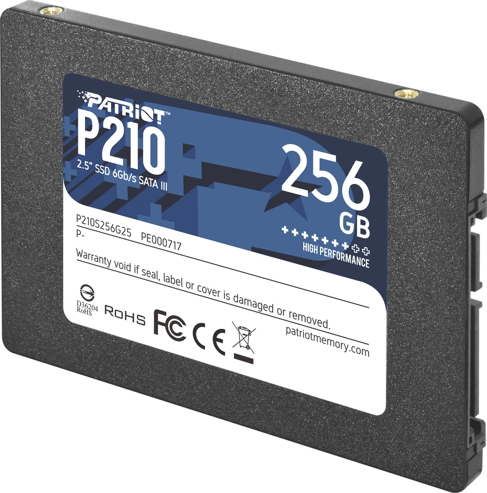 Kietasis vidinis diskas Patriot P210 SSD SATA III 2.5", 256 GB