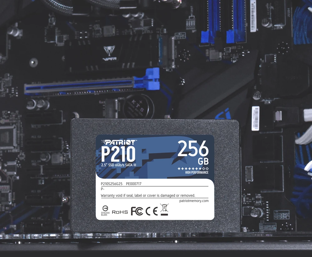 Kietasis vidinis diskas Patriot P210 SSD SATA III 2.5", 256 GB