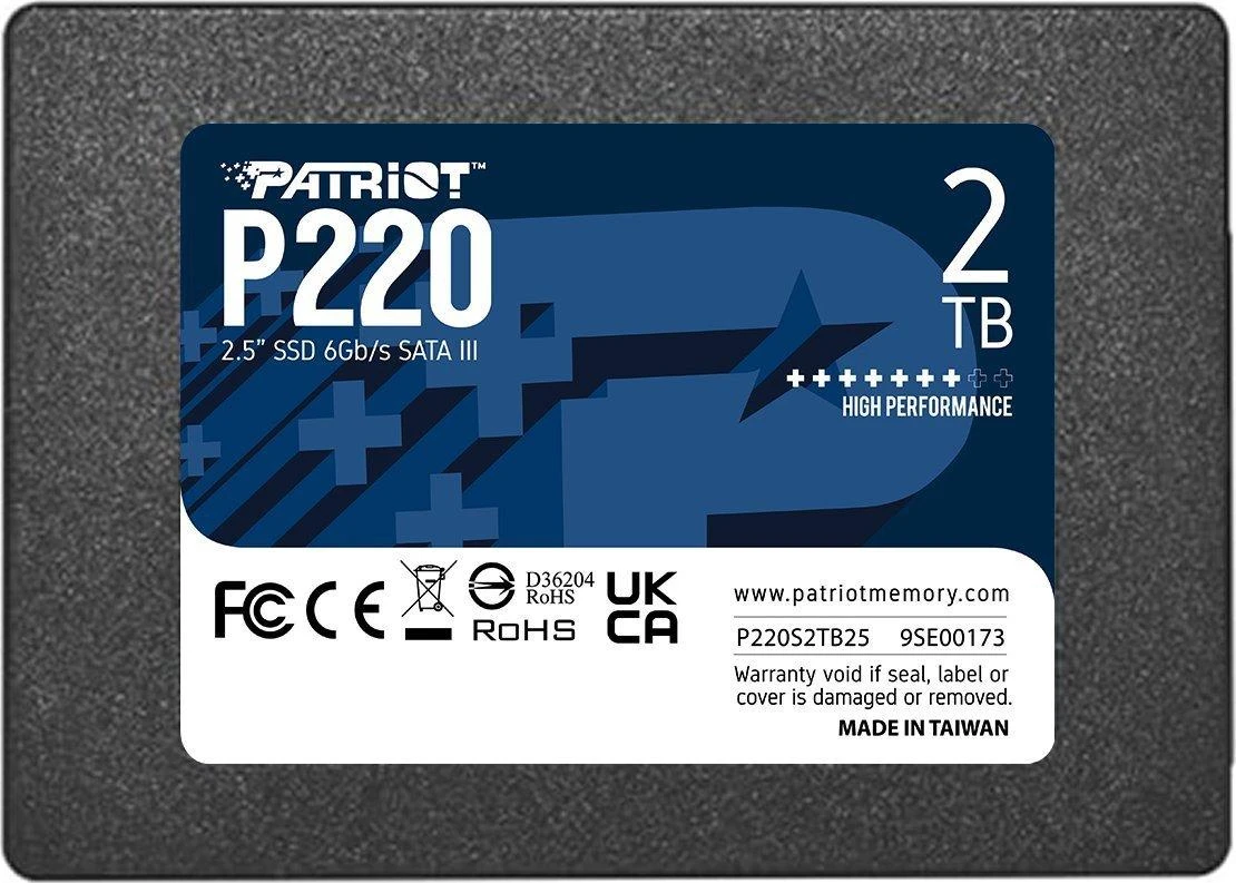PATRIOT P220 SSD 2TB SATA 550/500MB/s