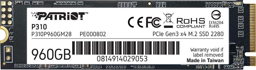 PATRIOT P310 960GB M2 2280 PCIe SSD NVME