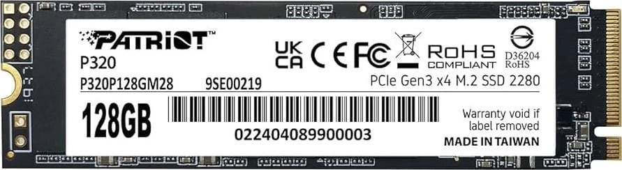 PATRIOT P320 128GB M.2 2280 PCIE SSD