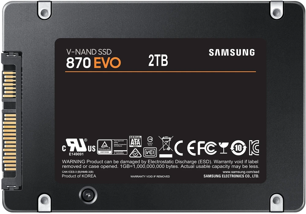 Dysk SSD Samsung 870 Evo 2TB 2.5'' SATA (MZ-77E2T0B/EU.)