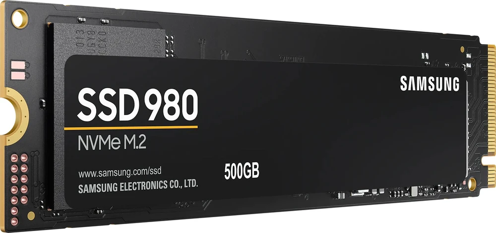 Kietasis diskas Samsung V-NAND SSD 980 500 GB, SSD form factor M.2 2280, SSD sąsaja M.2 NVME, Rašymo greitis 3000 MB/s, Skaitymo greitis 3500 MB/s