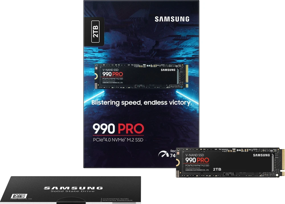 SSD diskas Samsung 990 PRO 2TB M.2 2280 PCI-E x4 Gen4 NVMe (MZ-V9P2T0BW)