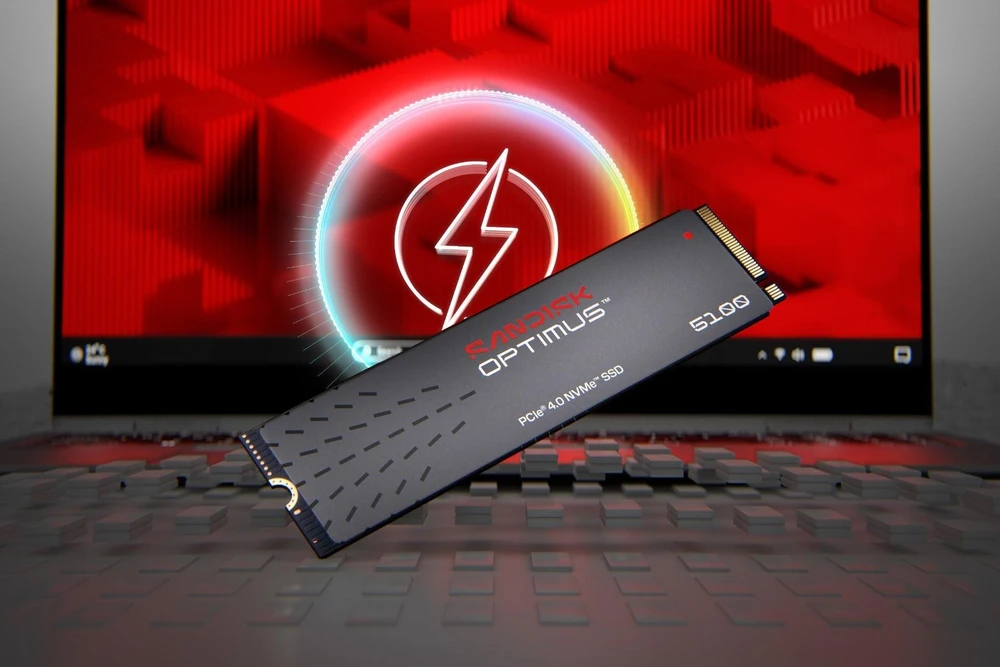 Dysk SSD SanDisk Optimus 5100 2TB M.2 2280 PCI-E x4 Gen4 NVMe (SDSP51200TAN-000E0)