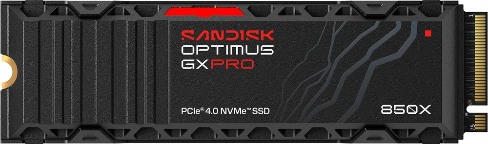 „SanDisk Optimus GX PRO 850X SSD“ diskas – SSD – užšifruotas – 2 TB – vidinis – M.2 2280 S3-M (M.2 2280 S3-M) – PCIE 4.0 x4 (NVME) – TCG Opal Encryption 2.01 – integruotas radiatorius (SDSP81200TAH-000E0)