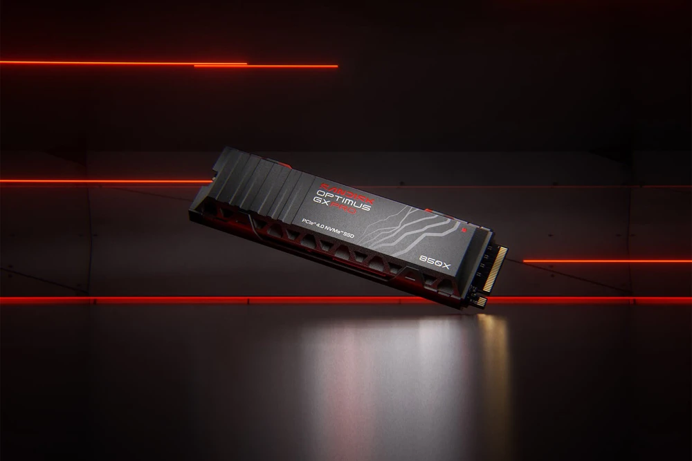 „SanDisk Optimus GX PRO 850X SSD“ diskas – SSD – užšifruotas – 2 TB – vidinis – M.2 2280 S3-M (M.2 2280 S3-M) – PCIE 4.0 x4 (NVME) – TCG Opal Encryption 2.01 – integruotas radiatorius (SDSP81200TAH-000E0)