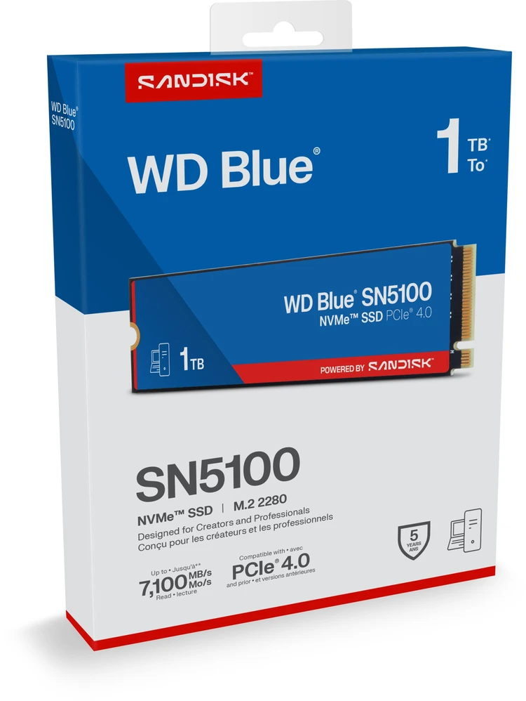 Sandisk Western Digital 1TB WD Mėlyna® SN5100 NVMe™ SSD