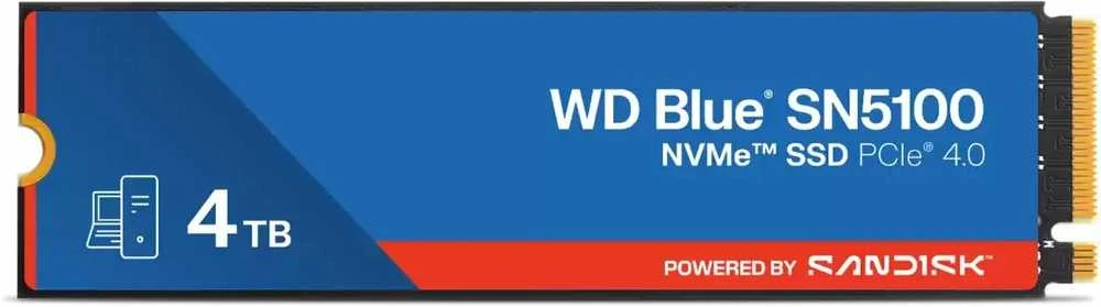 Sandisk WD Mėlyna SN5100 M.2 PCIe NVMe 4TB
