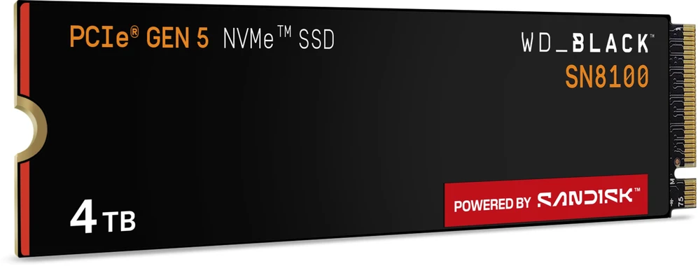 Western Digital Dysk SSD SanDisk SN8100 4TB M.2 2280 PCI-E x4 Gen5 NVMe (WDS400T1X0M)